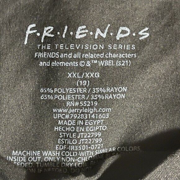 FriendsβNYC Skyline Christmas Lights T-Shirt | XL | Black & Festive πβ¨ - Picture 6 of 6